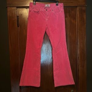 Vintage Y2K Juicy Couture Corduroy Jeans Hot Pink Size 30